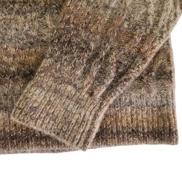 ROBERTO COLLINA Wool Mohair Blend Textured Knit Sweater brown beige 54 (italy) - Picture 7 of 11